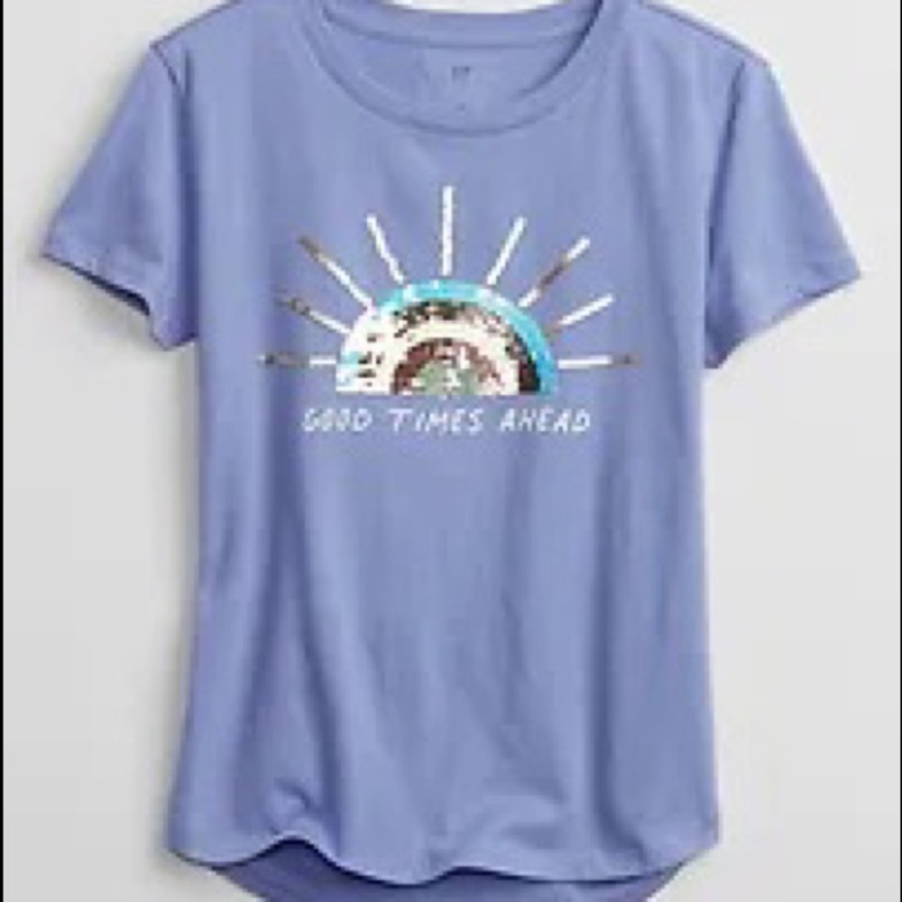 FLIPPY SEQUIN GRAPHIC T-SHIRT 🌼